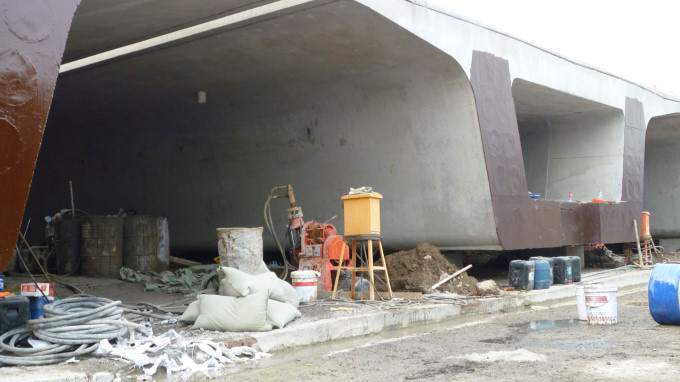 大西高铁山西临猗七级制梁场存梁台地基注浆加固工程